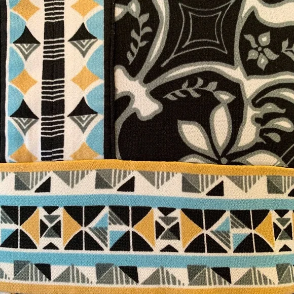 Hale Bob cute geometric upscale bohemian print stretch dress , size small - Picture 6 of 8